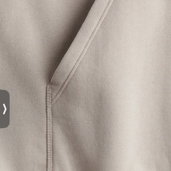 Divided Tan Hooded Cotton Dress - Picture 6 of 13